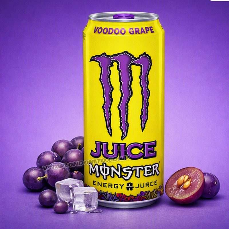 Monster USA Voodoo Grape Energy Drink 473ml Sports Energy Drink (12 & 24 Cans)