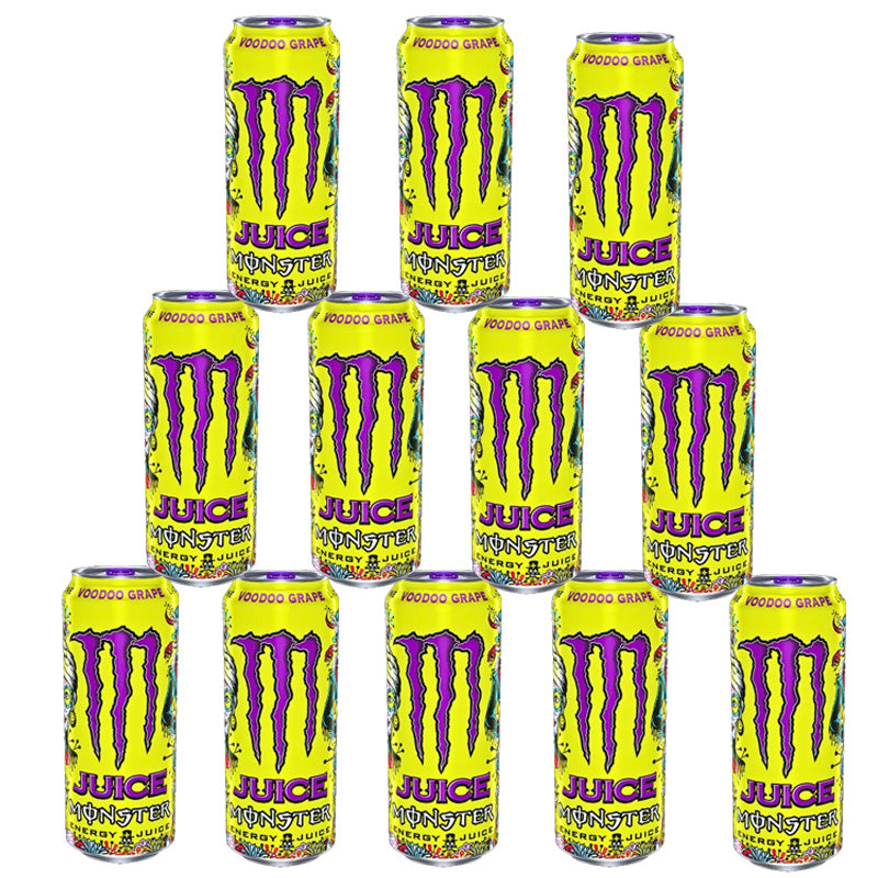 Monster USA Voodoo Grape Energy Drink 473ml Sports Energy Drink (12 & 24 Cans)