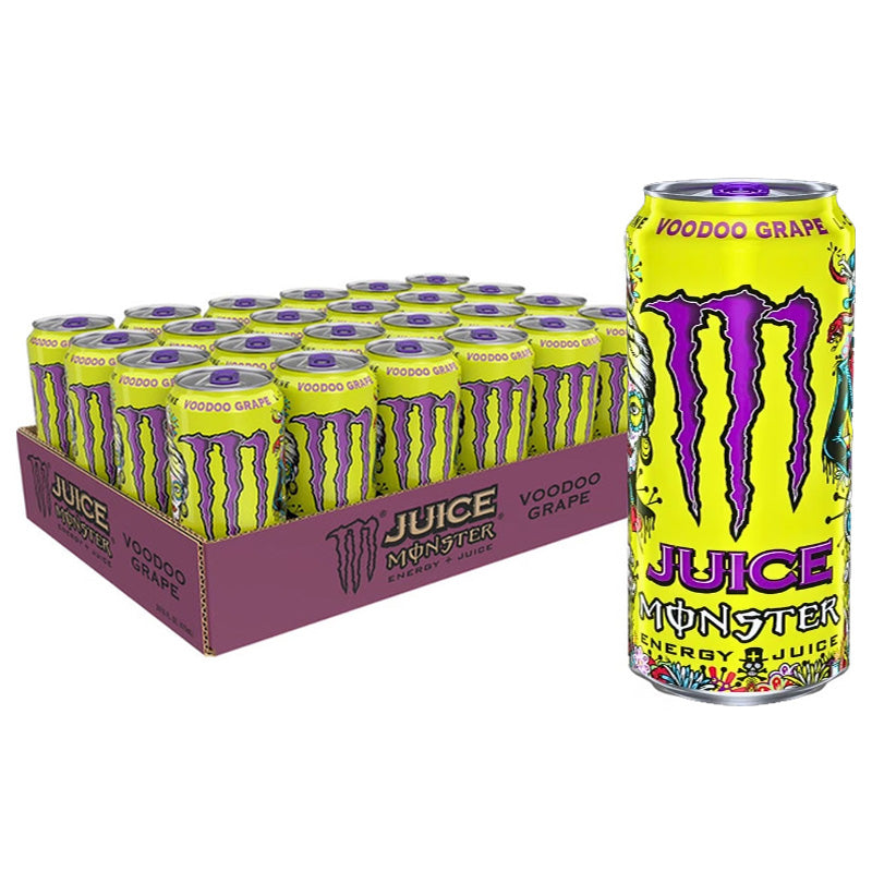 Monster USA Voodoo Grape Energy Drink 473ml Sports Energy Drink (12 & 24 Cans)