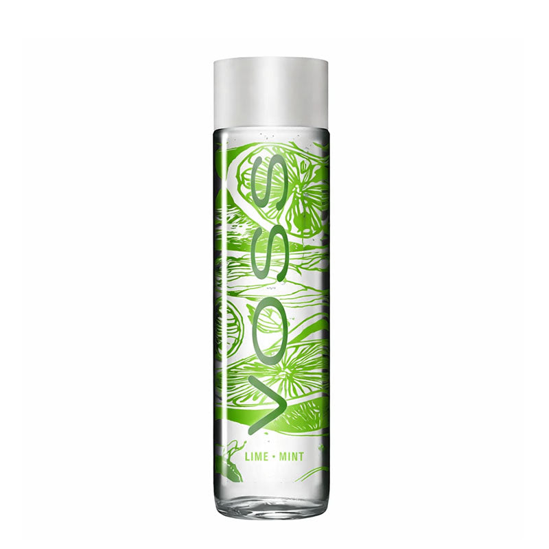 Voss Mixed Flavoured Water Bottles 375ml – Lemon Cucumber, Tangerine, Lime & Mint Refreshing Drinks