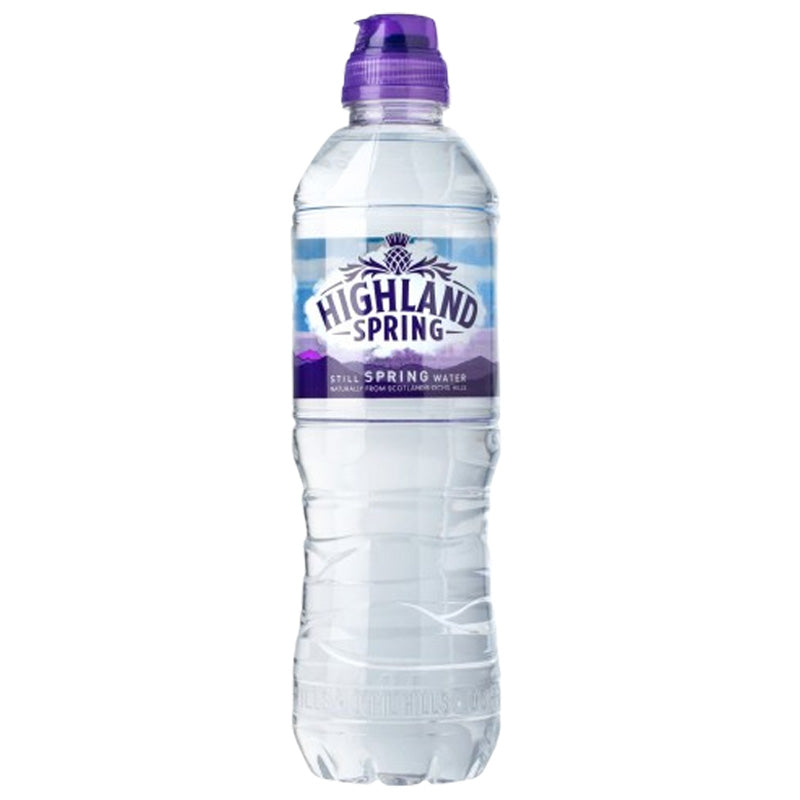 Highland Spring Still Spring Water Sports Cap 500ml x 24 Bottles