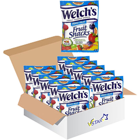 Welch's Mixed Fruit Snacks Real Fruit 25g Pouches (40 x Packs)