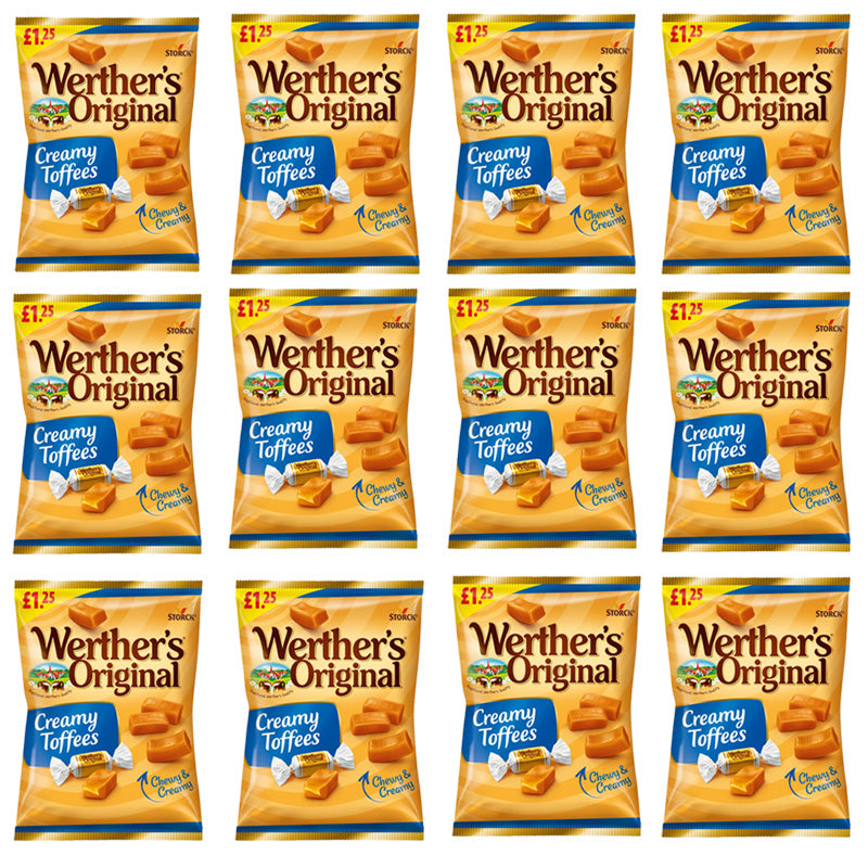 Werther's Original Creamy Toffees 110g x 6 & 12 Packs Chewy Creamy Sweets