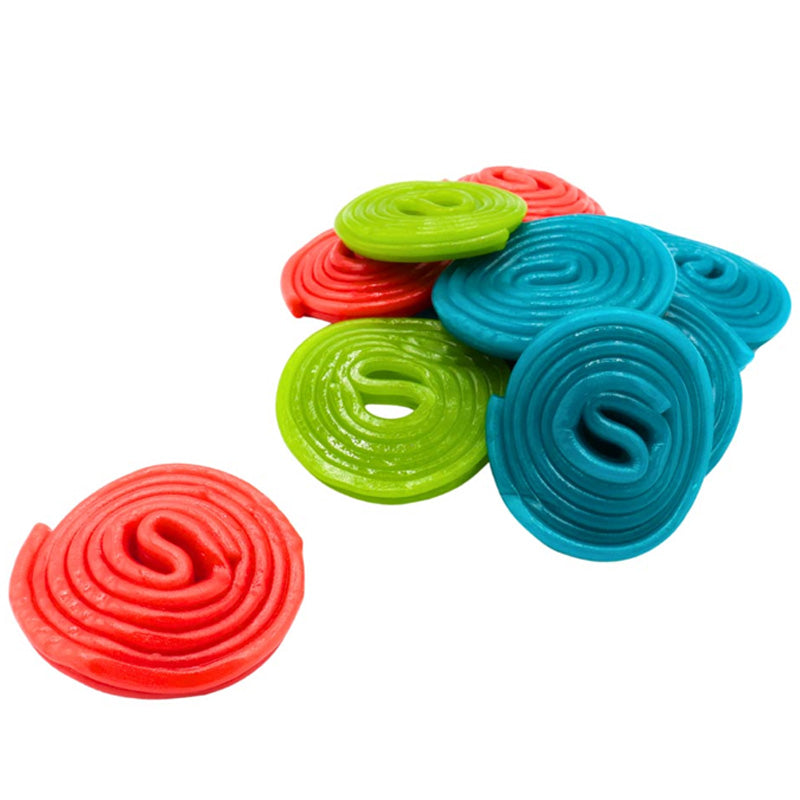 Damel Fruit Wheels Multicoloured Fruit Flavoured Halal Candy Sticks 1Kg Bag