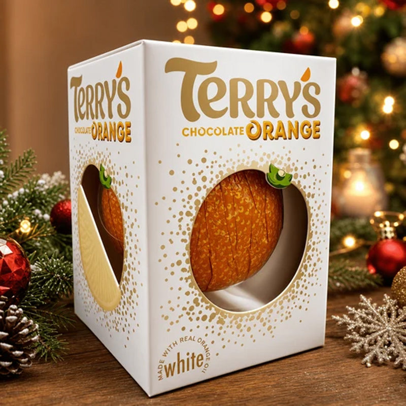 Terry’s Chocolate Orange White Ball 145g – (6 & 12 Boxes)