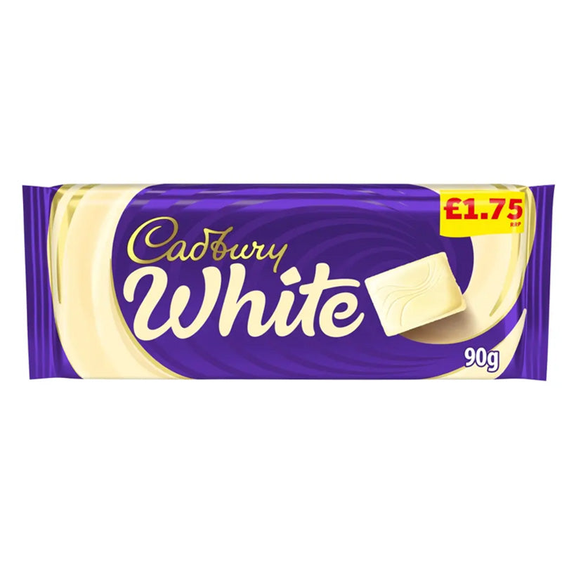 Cadbury White Chocolate Bar 90g PMP (Box of 24)