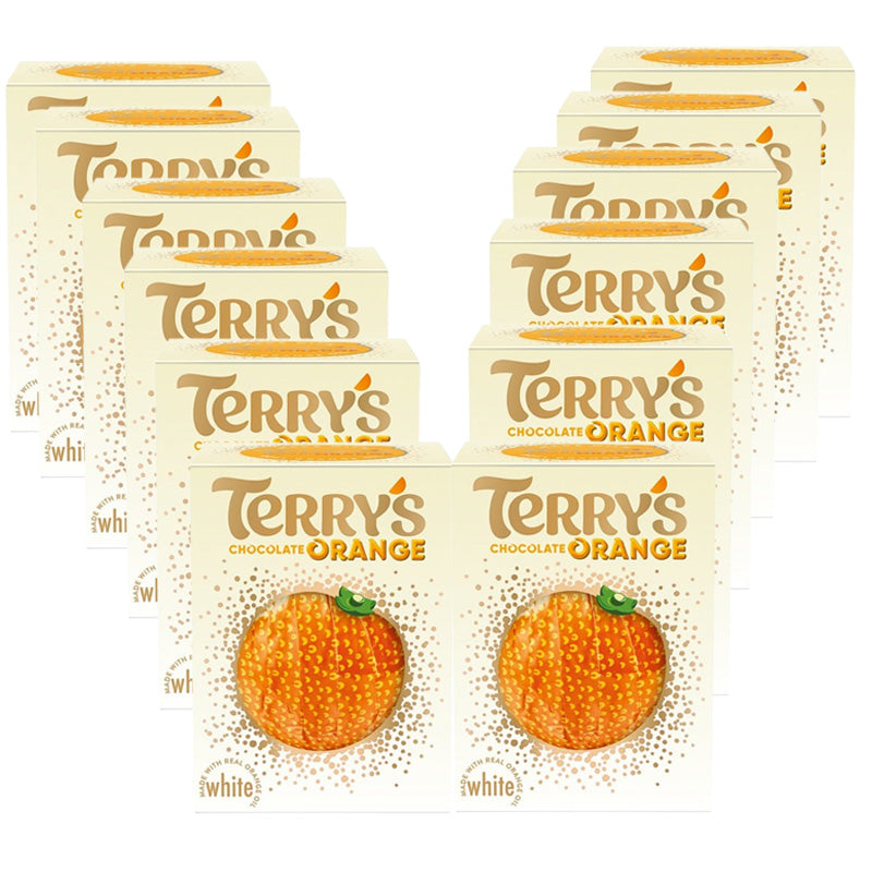Terry’s Chocolate Orange White Ball 145g – (6 & 12 Boxes)