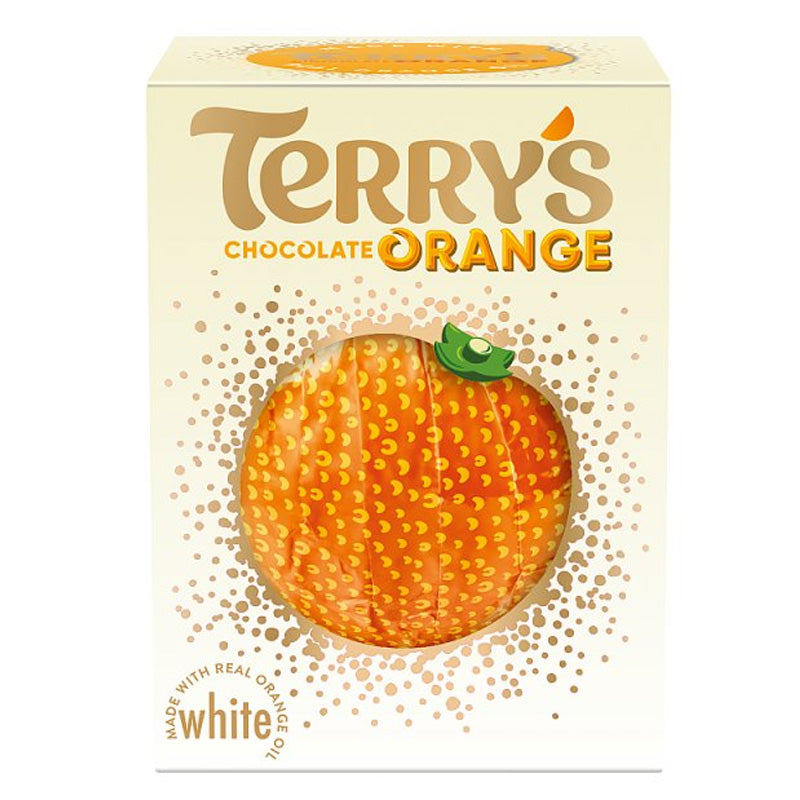 Terry’s Chocolate Orange White Ball 145g – (6 & 12 Boxes)