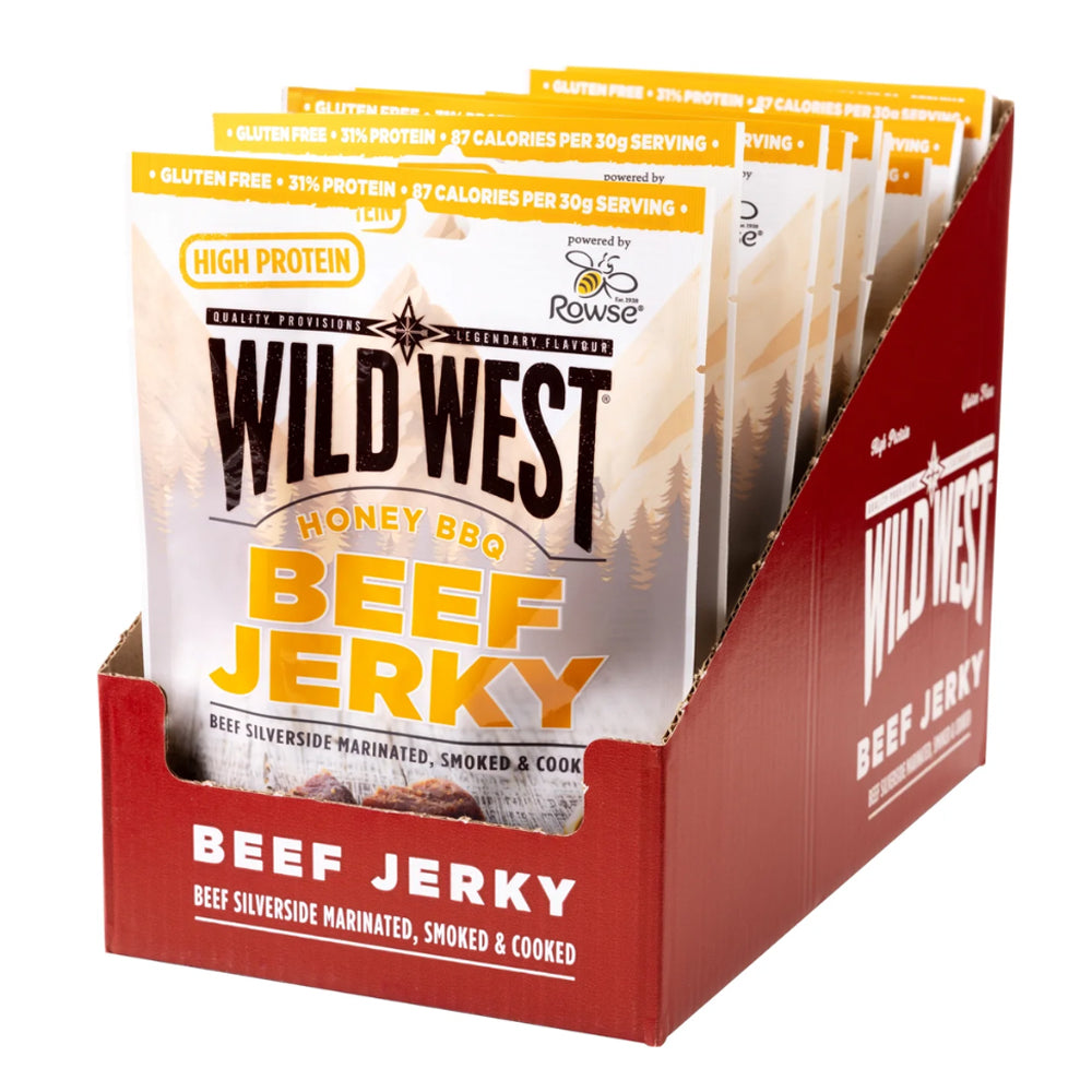 Wild West Honey BBQ Beef Jerky 12 x 25g Packs