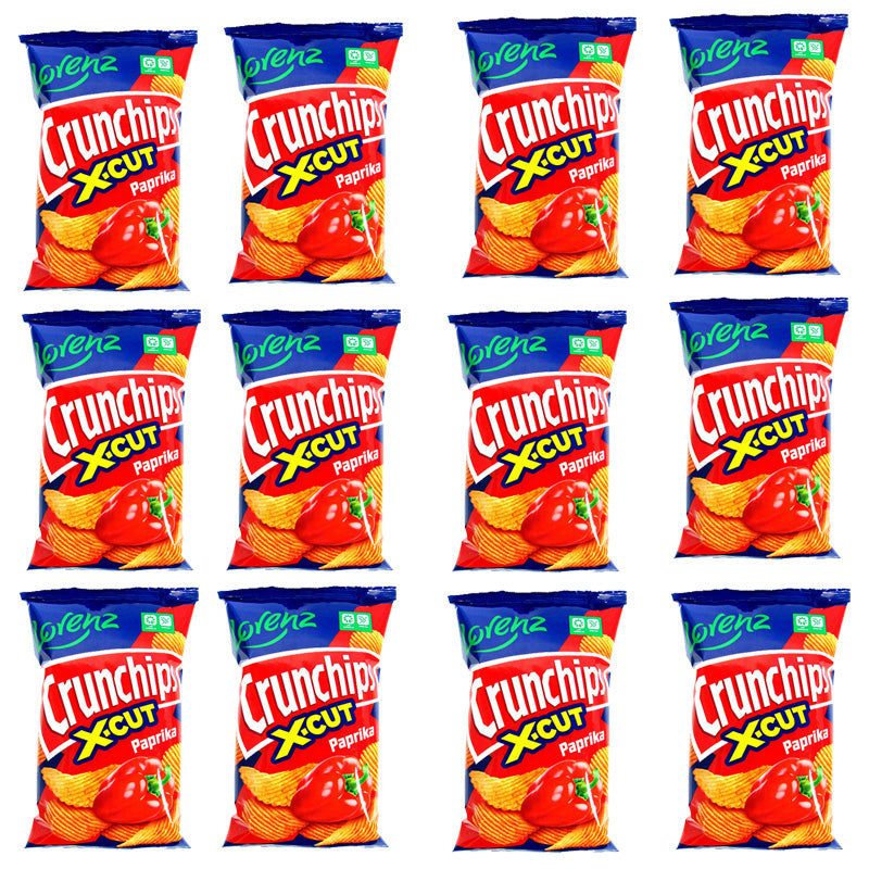 Lorenz Crunchips X-Cut Paprika 75g (6 & 12 Packs)