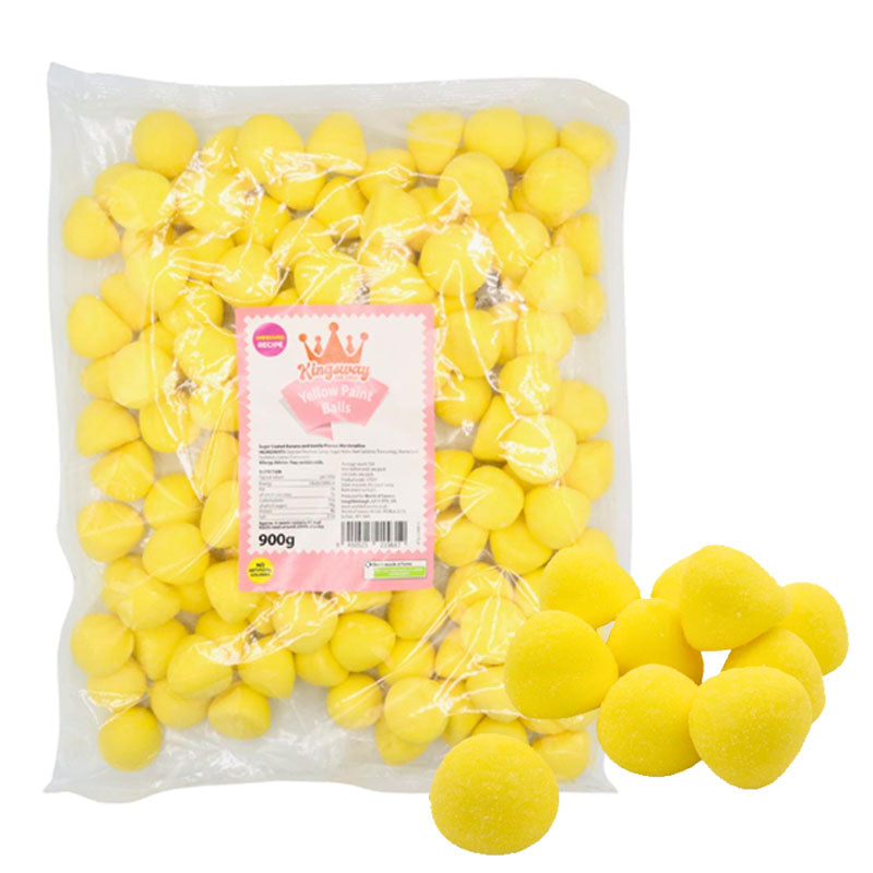 Kingsway Paint Balls  M arshmallows 900g Bag 150 Pieces Assorted Colours Sweets